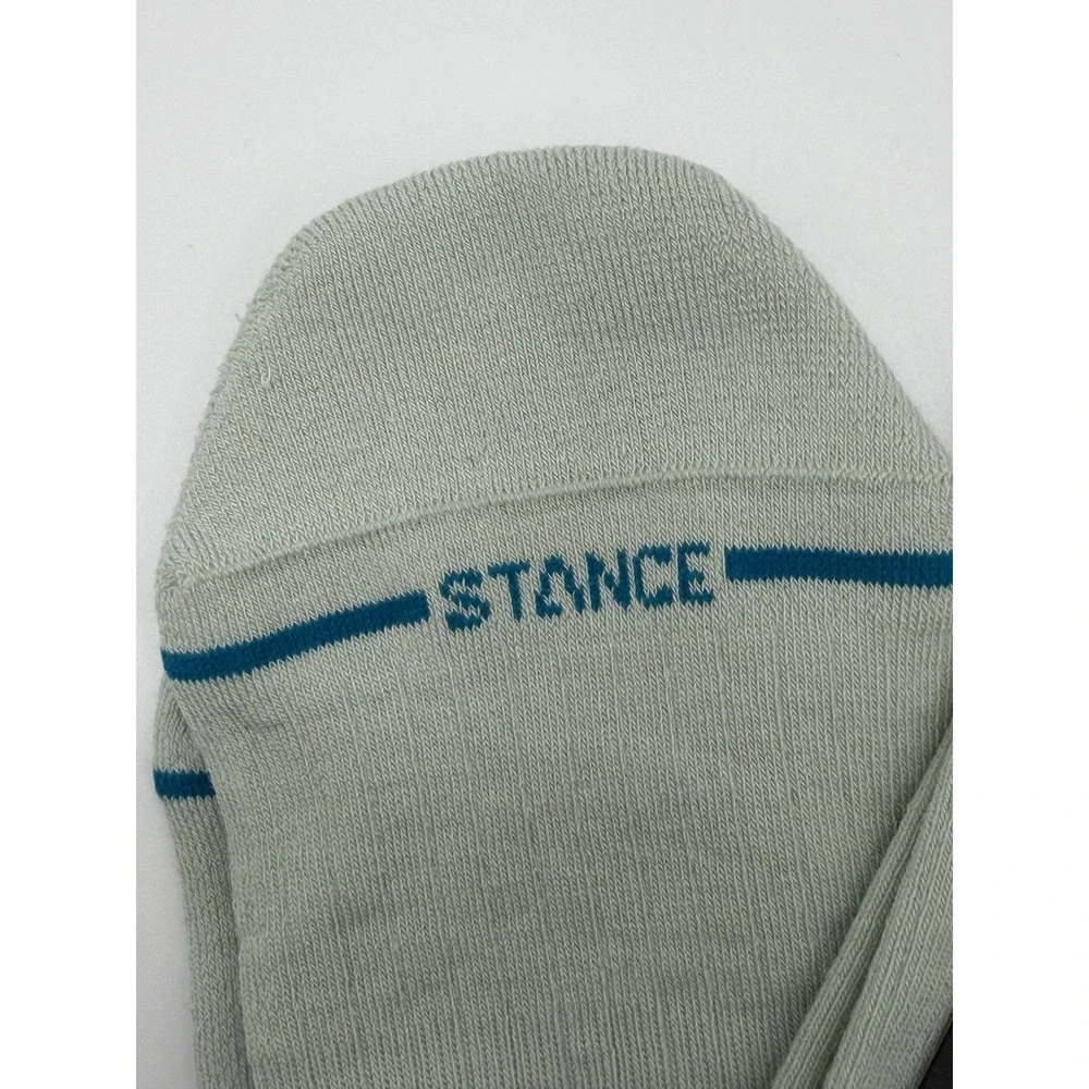 Stance Rolled Solid Crew Socks Pale Blue Womens Medium NWT W546C25ROL-PAB
